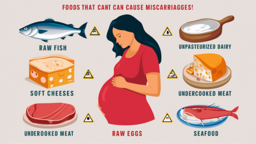 foods that cause miscarriages